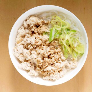 しらたき & 鶏胸肉 de 白湯鶏ラーメン